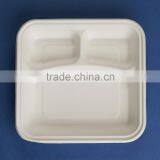 TY-10 Wholesale 5 Comprtments Airline Food Sugarcane Paper Tray thumbnail-3