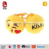 Hot Sale Customized Soft Plush Whatsapp Emoji Keychain Toy Supplier China thumbnail-1