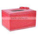 2014 Hot Selling Elegant Faux Leather Hand Made Tissue Box thumbnail-3