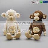 New Product Lovely Monkey Soft Toy in White and Brown Color thumbnail-1