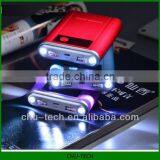 Dual USB Power Bank With Flashlight 11200mAh