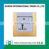 Burshed Aluminum EU Standard Switched Socket thumbnail-3