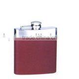 2011 New Brand Leather Hip Flask With pu Coverd thumbnail-1