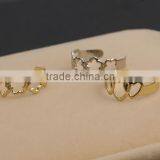 Women's Flower & Heart Shape Adjustable Finger Ring thumbnail-5