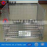 Folding Carbon Steel Metal Cage Storage Pallet Container for Sale thumbnail-5