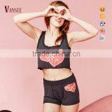 Printing Crop Top Lace Loose Ladies Crop Top for Women thumbnail-1