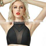 BSC055 Hot Sale Women Transparent Fission Pure Triangle Bikini Swimwear thumbnail-1