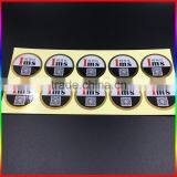 Custom Round Self Adhesive Sticker/ Gold Foil Stickers Adhesive Sticker Labels thumbnail-2
