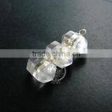 23*13mm 925 Sterling Solid Silver Transparent Natural Druzy Crystal Quartz Pendant Charm DIY Jewelry Findings Supplies 1800143 thumbnail-3