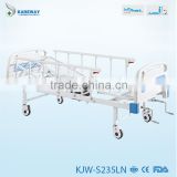 2 cranks manual hospital bed, medical with toilet KJW-S235LN