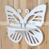 White Diy Pieced Storage Shelf With Carved Pattern Display Rack