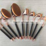 2016 World Best Selling Products Cosmetics Golf Makeup Brushes Free Samples Oval Makeup Brush Set thumbnail-4