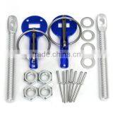 Audew 2015 New Race Rally Design Flush Hood Mount Bonnet Latch Catch Pin Key Locking Kit 4 COLORS thumbnail-2