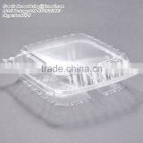 Clear Hinged BOPS Plastic Food Service Box Multi Compartment Clamshell Food Container thumbnail-2