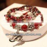 Natural Red Agate Garnet Bracelet thumbnail-2