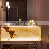 2017 New Design BACKLIT ONYX PEDESTALS SINKS thumbnail-2