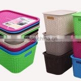 New design rattan storage PP basket for living room