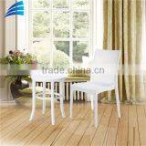Outdoor Rattan Wicker White Dining Chair thumbnail-3