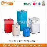 Colorful Round Metal Pedal Rubbish Bin thumbnail-6