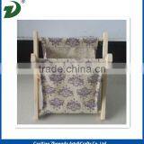 Foldable Tabletop Magazine Racks With Wood Frame thumbnail-2