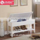 Entryways Solid Wooden Shoe Bench Shoe Rack With Storage thumbnail-2