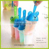 4 Set Diy Cartoon Style Plastic Ice Cream Mold and Juice Mould With Print Logo thumbnail-4