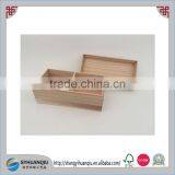Cheap Unfinished Wooden Tea Box With Moved Lid thumbnail-1