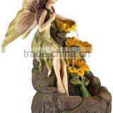 Garden Fairy With Sunflowers Handmade Fairy Garden Water Fountain thumbnail-2
