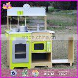 2017 New Design Kids Pretend Play Toy Wooden Kitchen Preschool Children Toy Wooden Kitchen Best Toy Wooden Kitchen W10C249 thumbnail-2
