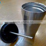 16oz Stainless Steel Starbucks Coffee Tumbler With Straw thumbnail-1