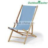 Patio Lightweight Sling Wooden Beach Folding Chair thumbnail-4
