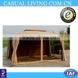 3x4m Metal Large Outdoor Garden Gazebo With Side Walls thumbnail-1