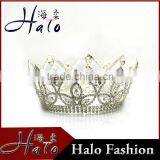 New Large Rhinestone Pageant Crown Hair Ornament H172-143 thumbnail-1
