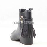 2017 New Low Heel Pointed Toe Women Rain Shoes Boots With Buckle Tassels Decorations thumbnail-3