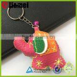 OEM Design Your Own Leather Animal Shaped Travel Custom Keyring
