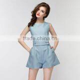 New Fashion Korean Style Women Casual Romper Sleeveless Short Adult Romper thumbnail-3