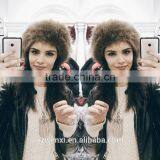 2016 New Winter Hat Wholesale Women Lei Feng Cap Russia Faux Fur Hat thumbnail-3