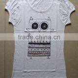 WOMEN WATER BASED PRINTED COTTON T-SHIRT thumbnail-1