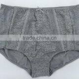 Fashion Style! 2015 New Arrival Heather Grey Color Briefs With Lace Comfortable Wearing Big Size Women Mommy Pants thumbnail-1