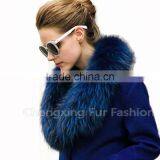 COLLAR-R1A Super Quality Elegant Lady Real Raccoon Fur Fashion Collar thumbnail-5