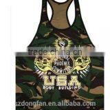 Cotton Men Sport Fitness Tops Gold's Powerhouse USA GYM Tank Top Vest Muscle Singlet Men Stringer Bodybuilding Plus Size 2XL thumbnail-4