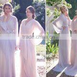 J0861 SALE Bridesmaids Robe | Robe de Mariage Weddings Bridesmaid Dresses,Chiffon Long Robe thumbnail-1