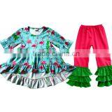 2017 Yiwu Children Clothes Flamingo Christmas Clothes Autumn Outfit Beautiful Children Clothes Online thumbnail-5