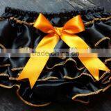 Cute Satin Baby Bloomer With Ruffle Diaper Cover Kids Bloomer With Bow BABY Diaper Cover Baby Satin Bloomer thumbnail-1