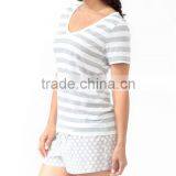 Striped Polka Dot Pajamas Set thumbnail-2