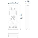 MS302C+MS100C 10 Inch IP Based Video Doorphone System Apartment Building Intercom System thumbnail-4
