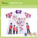 2015 New Fashion Design Customized Britishness Element English Soldier Sublimation Printed Kid's Polo Tees Made in China thumbnail-1