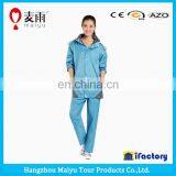 Maiyu Waterproof Blue pu Rain Jacket thumbnail-2