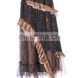 Steampunk Postapocalyptic Long Layered Skirt thumbnail-1