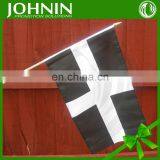 30*45cm Polyester Customized Waving Hand Hold Flag With Plastic Pole thumbnail-3